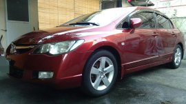 Red Honda Civic 2007 for sale in Quezon