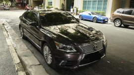 Red  Lexus LS460L 2015 for sale in Caloocan