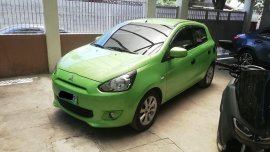Green Mitsubishi Mirage 2013 for sale in Binan 