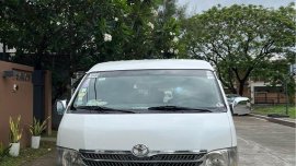 White Toyota Hiace Super Grandia 2010 for sale in Quezon 