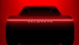 New DeLorean EVolved teased with sleek, wide lightbar