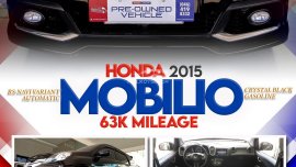 Selling Black 2015 Honda Mobilio  1.5 RS Navi CVT second hand
