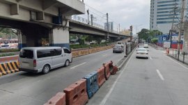 EDSA Timog flyover southbound temporarily closed to traffic