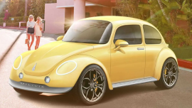 Milivié 1 is a modern take on the classic VW Beetle 