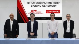 Hino Motors PH renews partnership with J&T Express