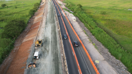 Road raising project on SCTEX now halfway done 