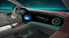 Upcoming Mercedes-Benz EQE SUV comes with glass-covered dashboard