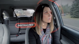 This rearview mirror can detect if driver is distracted, drowsy 