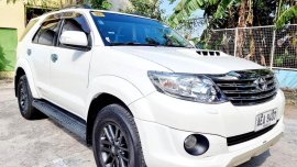 FOR SALE - top of the line - TRD 2015 Toyota Fortuner  2.4 V Diesel 4x2 AT White Pearl