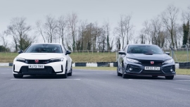 Old vs New: Honda Civic Type R drag race, hot lap