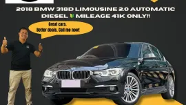 2018 BMW 318D Limousine 2.0 Automatic Diesel ☎️ 09279850198 / JESSEN” Kakotse “MENDOZA🚘🚙