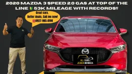 2020 Mazda 3 Speed 2.0 Gas Automatic Top of the Line ☎️ 09279850198 / JESSEN” Kakotse “MENDOZA🚘🚙