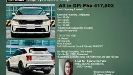 🔥2022 KIA Sorento 2.2L SX AT Gas🔥🚘 CALL ME@  09166886387 🚗🙏  Look for Leonor🙏🚘