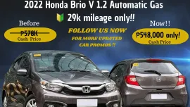 2022 Honda Brio V 1.2 Automatic Gas 🔰CALL NOW  ☎️09279850198/ JESSEN “KAKOTSE “MENDOZA 