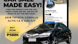 2018 Toyota Corolla Altis 1.6 G Automatic Gas☎️CALL NOW 0935 600 3692 JAN RAY DE JESUS