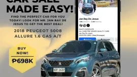 2018 Peugeot 5008 Allure 1.6 Gas Automatic☎️CALL NOW 0935 600 3692 JAN RAY DE JESUS