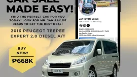 2016 Peugeot Teepee Expert 2.0 Diesel A/T☎️CALL NOW 0935 600 3692 JAN RAY DE JESUS