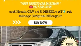 2018 Honda CRV 1.6 S DIESEL 9 AT 🔰CALL NOW! ☎️09279850198 / JESSEN “Kakotse” MENDOZA 