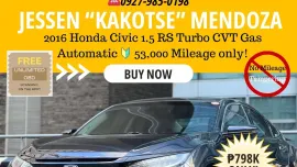 2016 Honda Civic 1.5 RS Turbo CVT Gas AT 🔰CALL NOW! ☎️09279850198 / JESSEN “Kakotse” MENDOZA