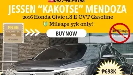 2016 Honda Civic 1.8 E CVT Gasoline 🔰CALL NOW! ☎️09279850198 / JESSEN “Kakotse” MENDOZA