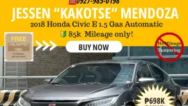 2018 Honda Civic E 1.5 Gas Automatic 🔰CALL NOW! ☎️09279850198 / JESSEN “Kakotse” MENDOZA