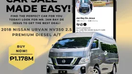 2018 Nissan Urvan NV350 2.5 Premium Diesel A/T ☎️CALL NOW 0935 600 3692 JAN RAY DE JESUS