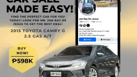 2015 Toyota Camry G 2.5 Gas Automatic ☎️CALL NOW 0935 600 3692 JAN RAY DE JESUS