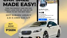 2107 Subaru Legacy 2.5i-S AWD Automatic Gas ☎️CALL NOW 0935 600 3692 JAN RAY DE JESUS