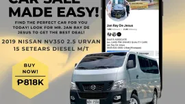 2019 Nissan NV350 2.5 Urvan 15 Seaters M/T Diesel☎️CALL NOW 0935 600 3692 JAN RAY DE JESUS
