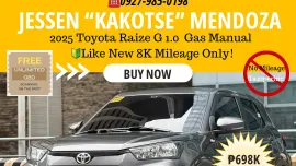 2025 Toyota Raize G 1.0  Gas Manual 🔰CALL NOW! ☎️09279850198 / JESSEN “Kakotse” MENDOZA