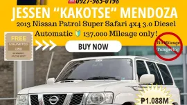2013 Nissan Patrol Super Safari 4x4 3.0 Dsl AT 🔰CALL NOW! ☎️09279850198 / JESSEN “Kakotse” MENDOZA
