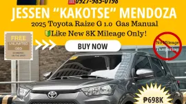 2025 Toyota Raize G 1.0  Gas Manual 🔰CALL NOW! ☎️09279850198 / JESSEN “Kakotse” MENDOZA 