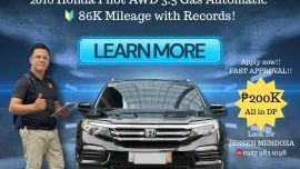 2016 Honda Pilot AWD 3.5 Gas AT 🔥𝐉𝐄𝐒𝐒𝐄𝐍 “𝑲𝒂𝒌𝒐𝒕𝒔𝒆” 𝐌𝐄𝐍𝐃𝐎𝐙𝐀 🙋‍♂️☎️ 09279850198