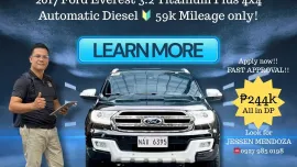 2017 Ford Everest 3.2 Titanium Plus 4x4 AT  🔥CALL- 𝐉𝐄𝐒𝐒𝐄𝐍 𝐌𝐄𝐍𝐃𝐎𝐙𝐀 🙋‍♂️☎️ 09279850198