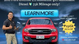 2016 Ford Everest 2.2 Ambiente 4x2  Dsl 🔥𝐉𝐄𝐒𝐒𝐄𝐍 𝐌𝐄𝐍𝐃𝐎𝐙𝐀 🙋‍♂️☎️ 09279850198
