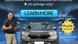 2023 HONDA CRV 1.6 S DIESEL AT 🔥𝐉𝐄𝐒𝐒𝐄𝐍 “𝑲𝒂𝒌𝒐𝒕𝒔𝒆” 𝐌𝐄𝐍𝐃𝐎𝐙𝐀 🙋‍♂️☎️ 09279850198