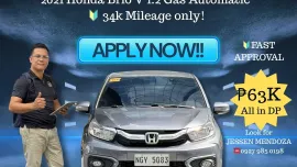 2021 Honda Brio V 1.2 Gas AT 🔥#𝟙 ℂ𝔸𝕃𝕃-𝐉𝐄𝐒𝐒𝐄𝐍 𝐌𝐄𝐍𝐃𝐎𝐙𝐀 🙋‍♂️☎️ 09279850198