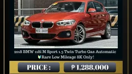 2018 BMW 118i M Sport 1.5 Twin Turbo🔥𝐉𝐄𝐒𝐒𝐄𝐍 “𝑲𝒂𝒌𝒐𝒕𝒔𝒆” 𝐌𝐄𝐍𝐃𝐎𝐙𝐀🙋‍♂️☎️09279850198