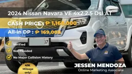 2024 Nissan Navara VE 4x2 2.5 Diesel AT 📣 169K DP 🔥𝐉𝐄𝐒𝐒𝐄𝐍 𝐌𝐄𝐍𝐃𝐎𝐙𝐀🙋‍♂️☎️  09279850198