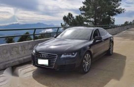 Audi A7 2012 TFSi V6 gasoline engine in midnight black
