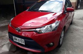 Well maintained Toyota Vios 2015E Automatic Gas Red for sale