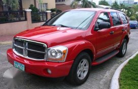 2005 Dodge Durango 4WD V8 4.7L AT Red For Sale