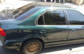Well maintained Honda Civic 1999 Manual Green for sale