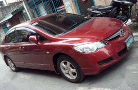 Honda Civic 2008 Red Manual For Sale