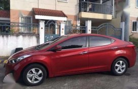 Hyundai Elantra Red 2012 Automatic
