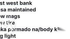 Assum e Balance Toyota Wigo E 2016