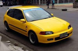 Honda Civic EG SR3 Hatchback Yellow