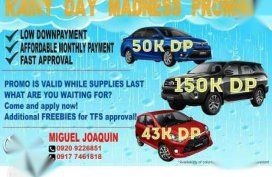 JULY Rainy Day Promo for Wigo Vios and Fortuner