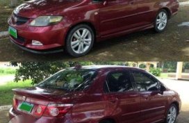 Honda City 2008 Red Dual Trans For Sale