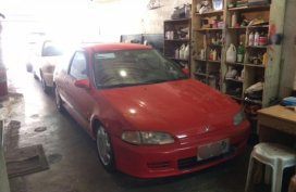 Honda Civic 1993 Gasoline Manual Red